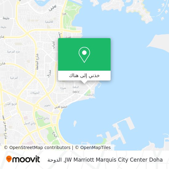 خريطة JW Marriott Marquis City Center Doha