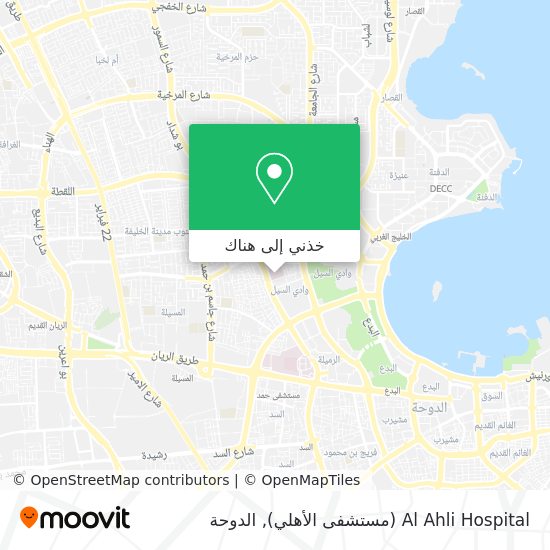 خريطة Al Ahli Hospital (مستشفى الأهلي)