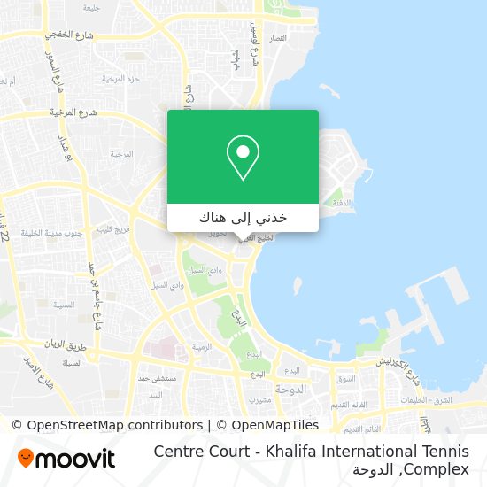 خريطة Centre Court - Khalifa International Tennis Complex