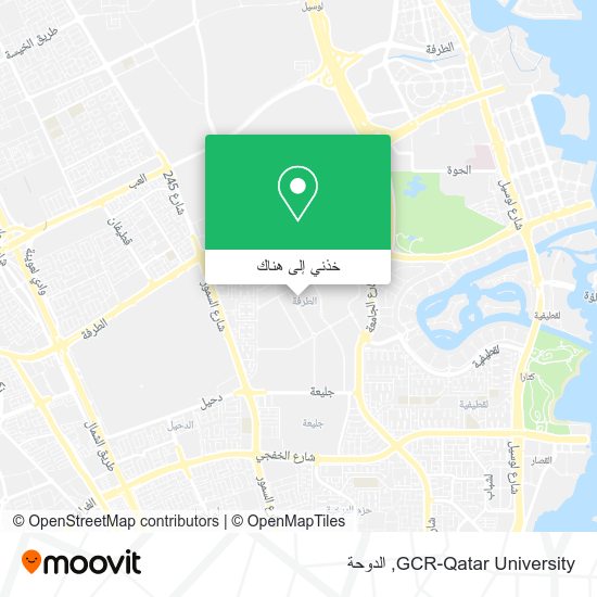 خريطة GCR-Qatar University