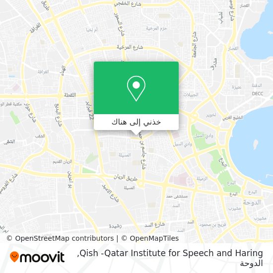 خريطة Qish -Qatar Institute for Speech and Haring