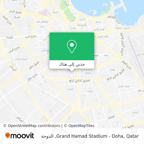 خريطة Grand Hamad Stadium - Doha, Qatar