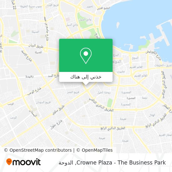 خريطة Crowne Plaza - The Business Park