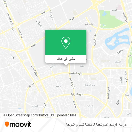 خريطة مدرسة الرشاد النموذجية المستقلة للبنين