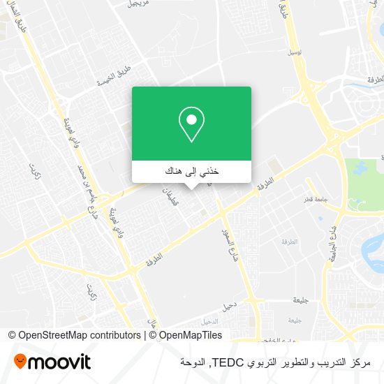 خريطة مركز التدريب والتطوير التربوي TEDC