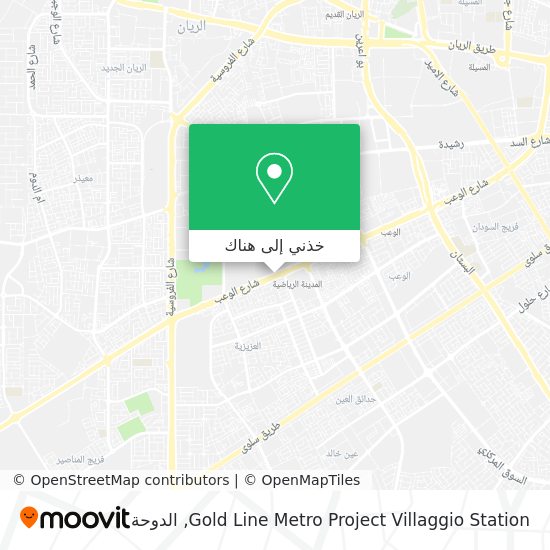 خريطة Gold Line Metro Project Villaggio Station