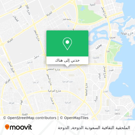 خريطة الملحقية الثقافية السعودية الدوحة