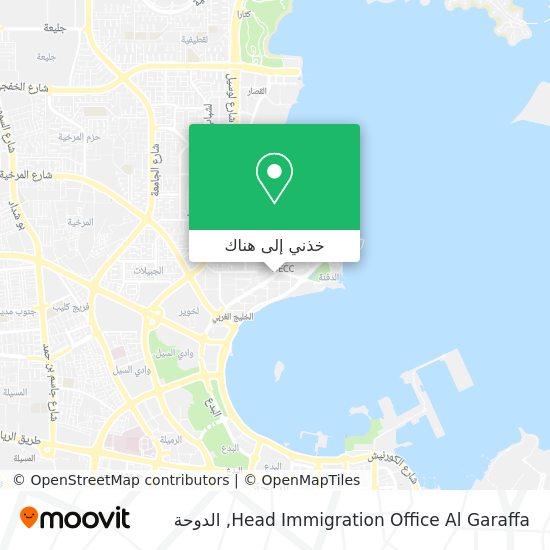خريطة Head Immigration Office Al Garaffa