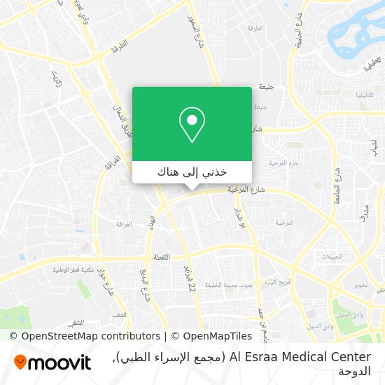 خريطة Al Esraa Medical Center (مجمع الإسراء الطبي)