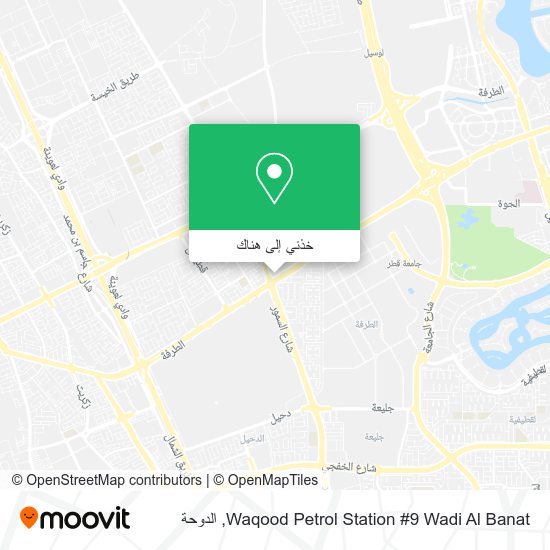 خريطة Waqood Petrol Station #9 Wadi Al Banat