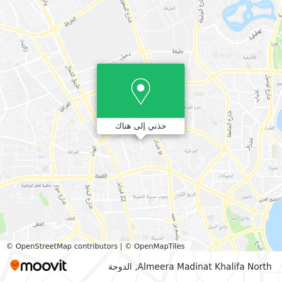 خريطة Almeera Madinat Khalifa North