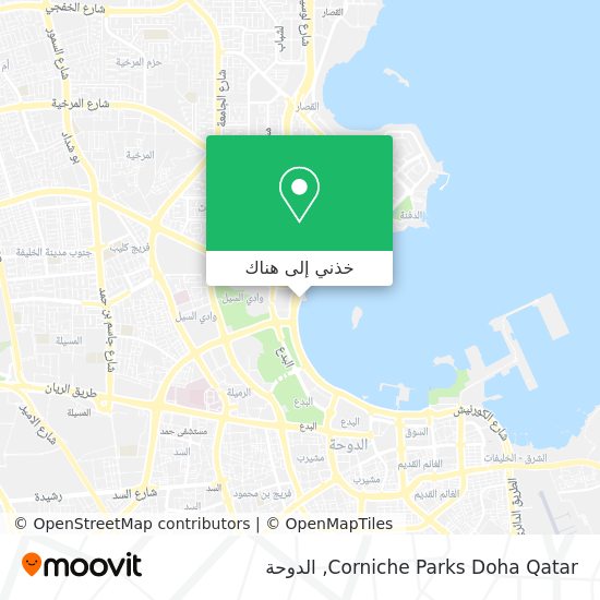 خريطة Corniche Parks Doha Qatar