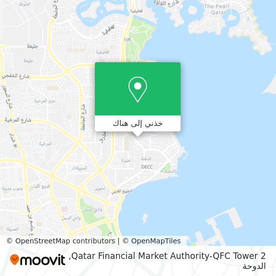 خريطة Qatar Financial Market Authority-QFC Tower 2