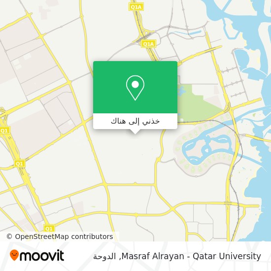 خريطة Masraf Alrayan - Qatar University