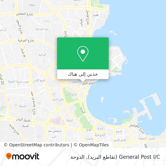 خريطة General Post I / C (تقاطع البريد)