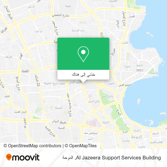 خريطة Al Jazeera Support Services Building