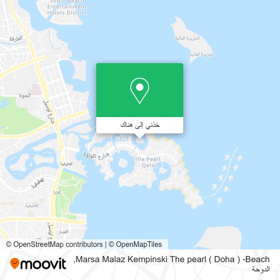خريطة Marsa Malaz Kempinski The pearl ( Doha ) -Beach