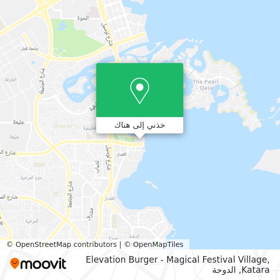 خريطة Elevation Burger - Magical Festival Village, Katara