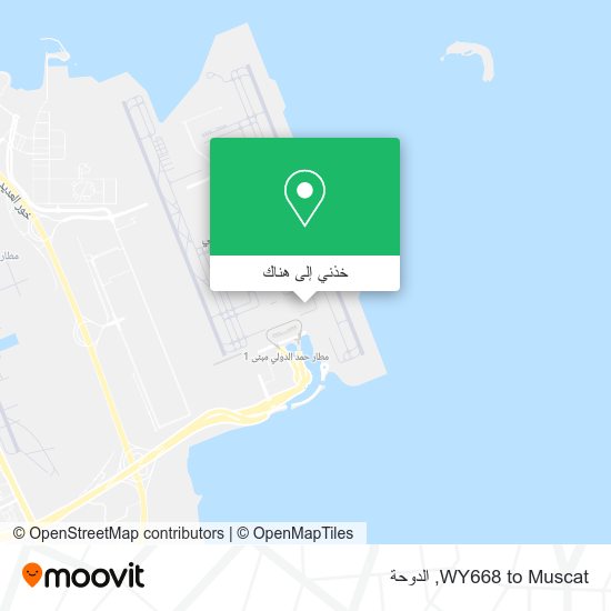 خريطة WY668 to Muscat