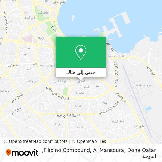خريطة Filipino Compound, Al Mansoura, Doha Qatar