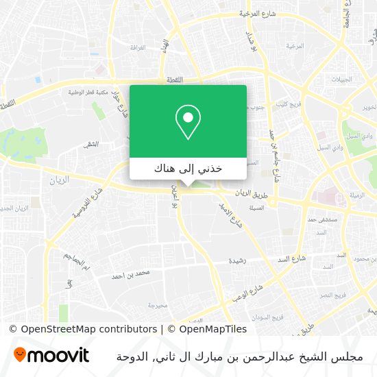 خريطة مجلس الشيخ عبدالرحمن بن مبارك ال ثاني