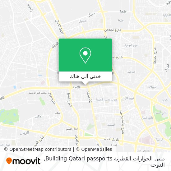 خريطة مبنى الجوازات القطرية Building Qatari passports