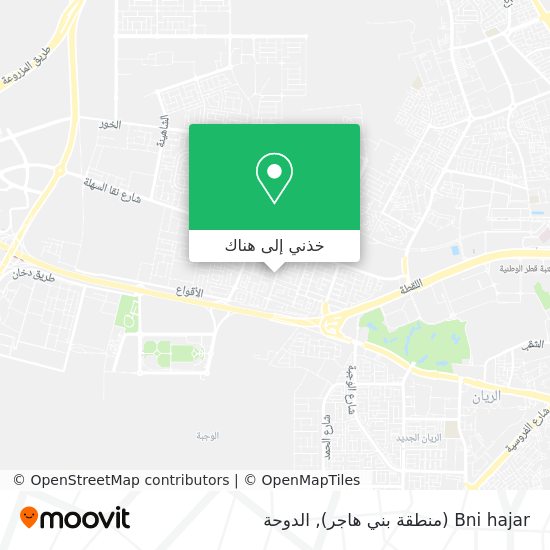 خريطة Bni hajar (منطقة بني هاجر)
