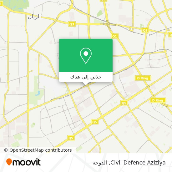 خريطة Civil Defence Aziziya