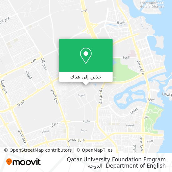 خريطة Qatar University Foundation Program Department of English
