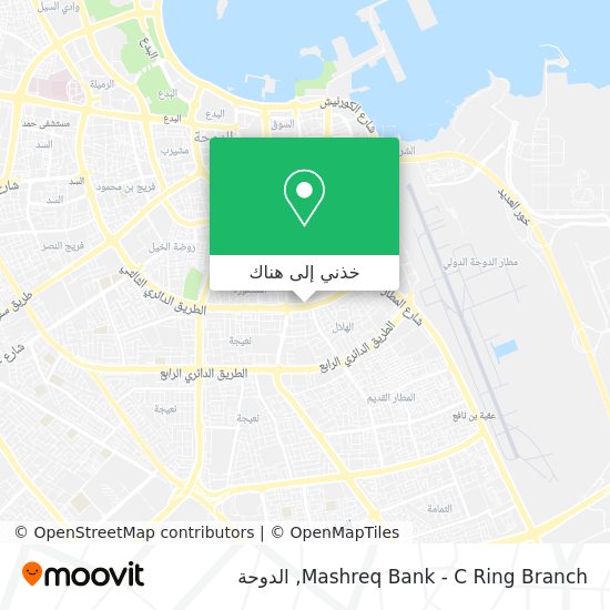 خريطة Mashreq Bank - C Ring Branch