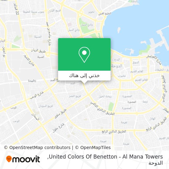 خريطة United Colors Of Benetton - Al Mana Towers