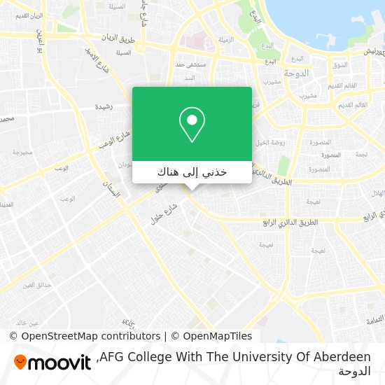 خريطة AFG College With The University Of Aberdeen