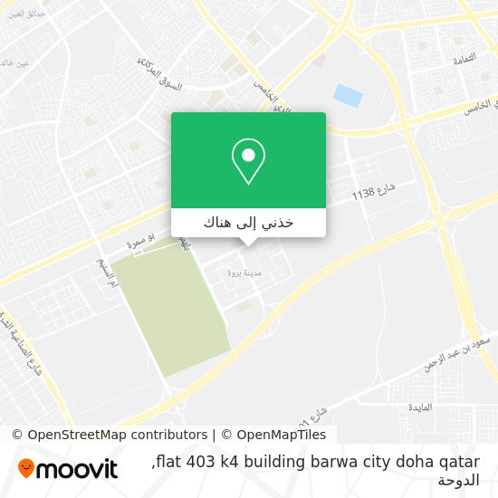 خريطة flat 403 k4 building barwa city doha qatar