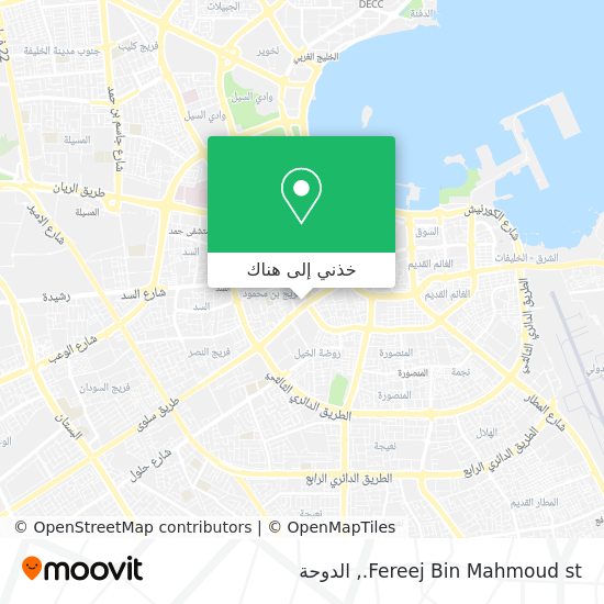 خريطة Fereej Bin Mahmoud st.