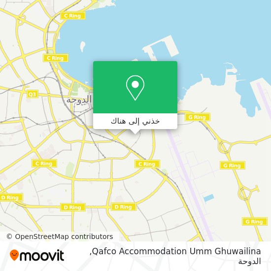 خريطة Qafco Accommodation Umm Ghuwailina