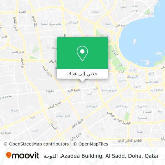 خريطة Azadea Building, Al Sadd, Doha, Qatar