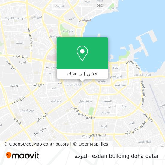 خريطة ezdan building doha qatar