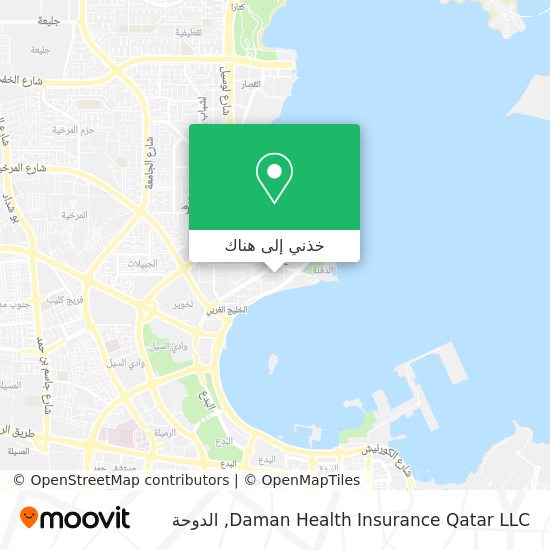 خريطة Daman Health Insurance Qatar LLC