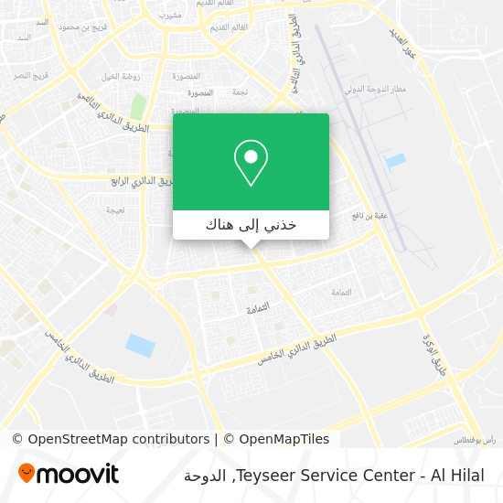 خريطة Teyseer Service Center - Al Hilal