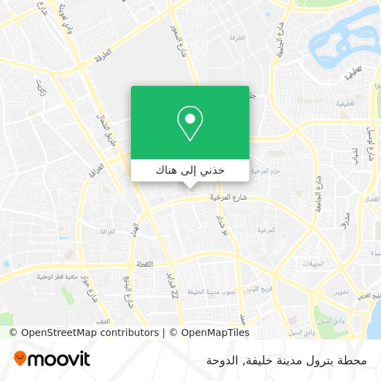 خريطة محطة بترول مدينة خليفة