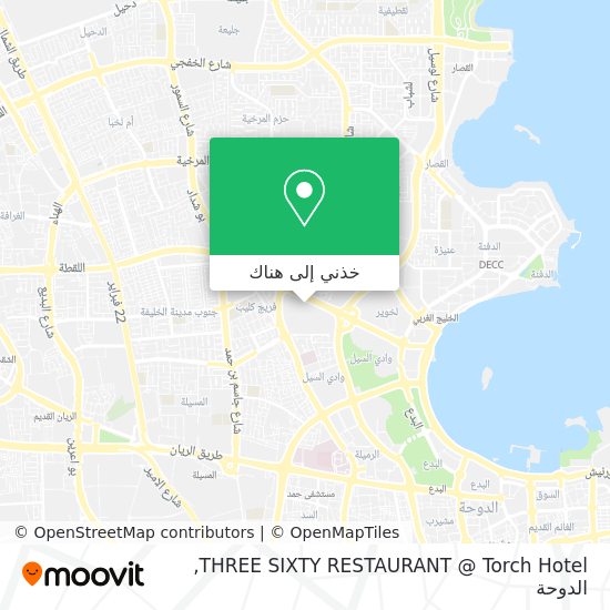 خريطة THREE SIXTY RESTAURANT @ Torch Hotel