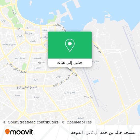 خريطة مسجد خالد بن حمد آل ثاني