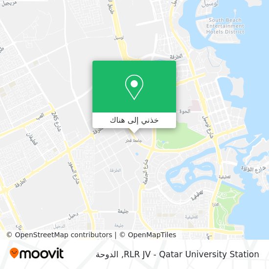 خريطة RLR JV - Qatar University Station