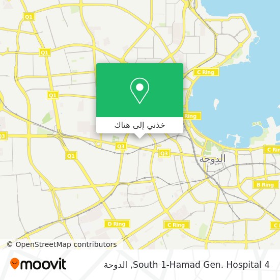 خريطة 4 South 1-Hamad Gen. Hospital