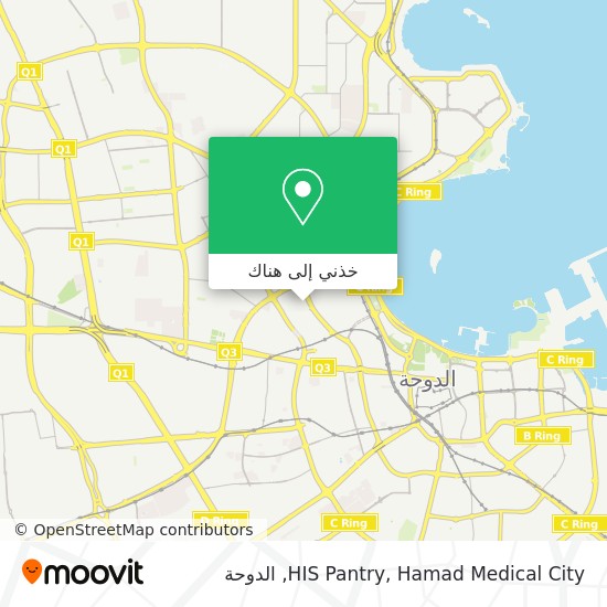 خريطة HIS Pantry, Hamad Medical City