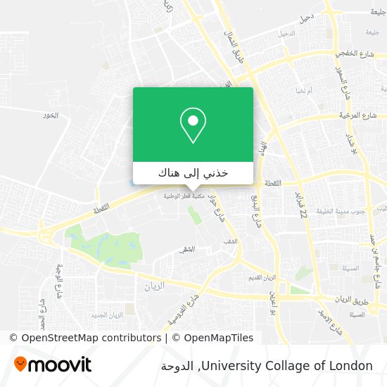 خريطة University Collage of London