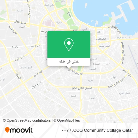 خريطة CCQ Community Collage Qatar