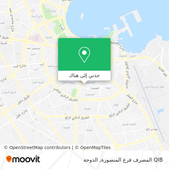 خريطة QIB المصرف فرع المنصورة