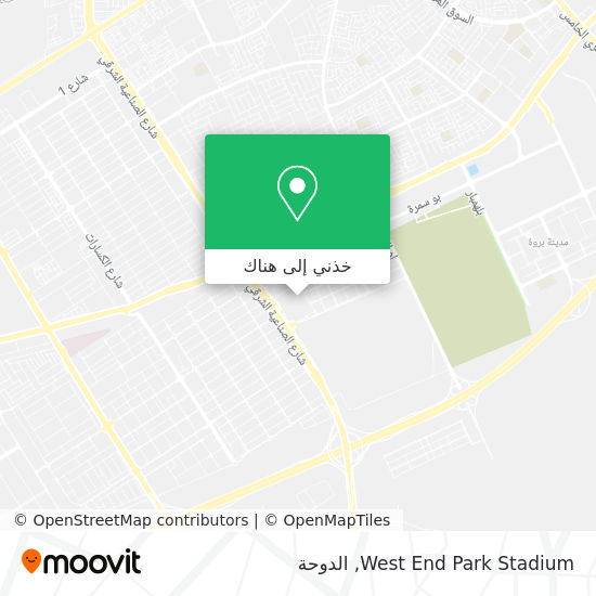 خريطة West End Park Stadium
