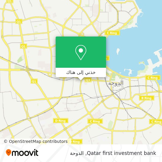 خريطة Qatar first investment bank